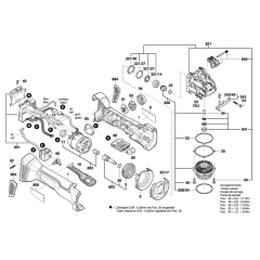Angle Grinder Assembly for Bosch