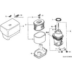 Air Filter for Honda GX390T1