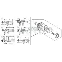 Crankshaft for Honda GXR120UT