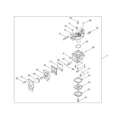 Carburettor for ECHO HC-2020