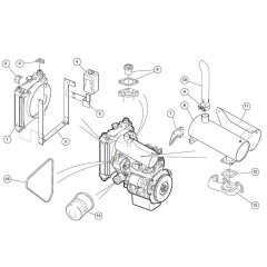 Diesel Engine Assembly