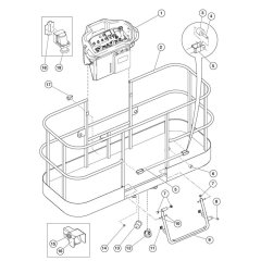 Cage Assembly for Nifty Lift HR28 SP85 4X4 Access Platforms