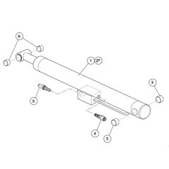 Flyboom Cylinder Assembly for Nifty Lift HR28 SP85 4X4 Access Platforms