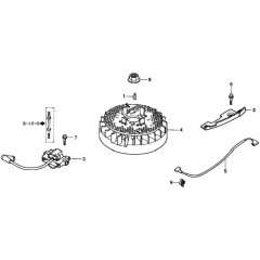 Flywheel for Honda HRD536C