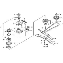 Rotary Blade for Honda HRX537C