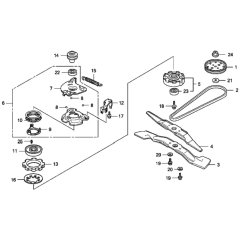 Rotary Blade for Honda HRX537C