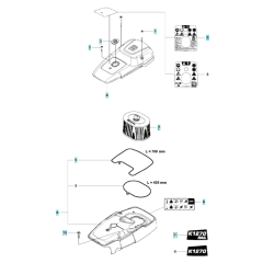 Air Filter for Husqvarna K1270 I