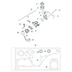 Carburettor for Husqvarna K1270 I