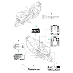 Decals for Husqvarna K1270
