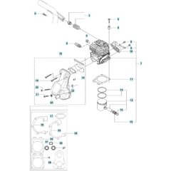 Cylinder, Piston, Muffler Assembly