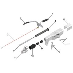 Complete Assembly for Knott KRV35 Overrun Device
