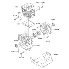 Cylinder/Crankcase for KGT27C
