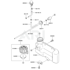 Fuel Tank & Valve for KHDS600A