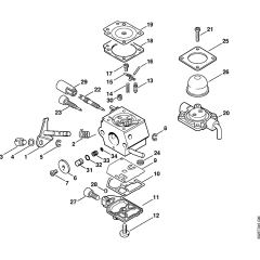 Carburetor C1Q-S66 for Stihl KM55