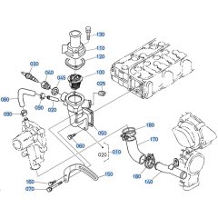 Water Flange Assembly for Kubota F3680 Front-Mount Mower