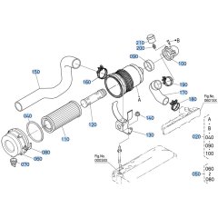 Air Cleaner Assembly for Kubota F3680 Front-Mount Mower