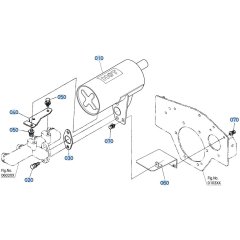 Muffler Assembly for Kubota F3680 Front-Mount Mower
