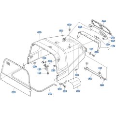Bonnet Assembly for Kubota F3680 Front-Mount Mower