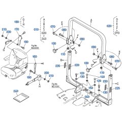 ROPS Assembly for Kubota F3680 Front-Mount Mower