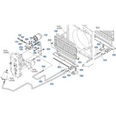 Oil Cooler Assembly for Kubota F3680 Front-Mount Mower