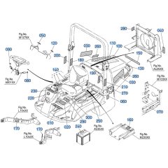Decals for Kubota F3680 Front-Mount Mower