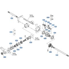 Rear Differential Assembly for Kubota F3680 Front-Mount Mower
