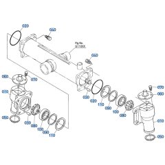 Bevel Gear Case Assembly for Kubota F3680 Front-Mount Mower