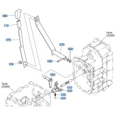 Gear Shift Lever Assembly for Kubota F3680 Front-Mount Mower