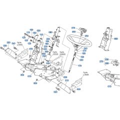 Steering Assembly for Kubota F3680 Front-Mount Mower