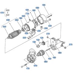 Starter Assembly for Kubota F3680 Front-Mount Mower