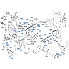 Brake Pedal Assembly for Kubota F3710 Front-Mount Mower