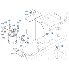 Fuel Filter Assembly for Kubota F3710 Front-Mount Mower