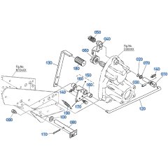 Differential Lock Pedal Assembly for Kubota F3710 Front-Mount Mower