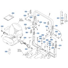 ROPS Assembly for Kubota F3710 Front-Mount Mower