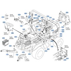 Decals for Kubota F3710 Front-Mount Mower
