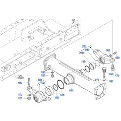 Rear Differential Case Assembly for Kubota F3710 Front-Mount Mower