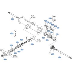 Rear Differential Assembly for Kubota F3710 Front-Mount Mower