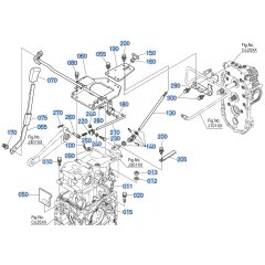 Hydraulic Control Lever Assembly for Kubota F3710 Front-Mount Mower