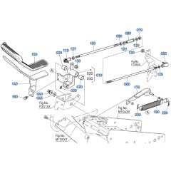 Speed Change Pedal Assembly for Kubota F3710 Front-Mount Mower