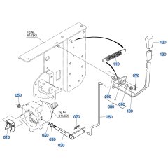 Clutch Lock Lever Assembly for Kubota F3710 Front-Mount Mower