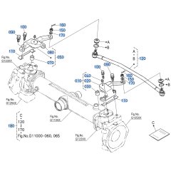Tie Rod Assembly for Kubota F3710 Front-Mount Mower