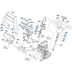 Steering Assembly for Kubota F3710 Front-Mount Mower