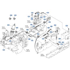 Steering System Assembly for Kubota F3710 Front-Mount Mower