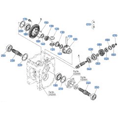 Front Differential Assembly for Kubota F3710 Front-Mount Mower