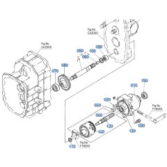 Propeller Shaft Assembly for Kubota F3710 Front-Mount Mower