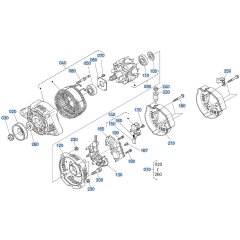 Alternator Assembly for Kubota F3710 Front-Mount Mower