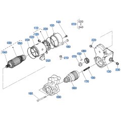 Starter Assembly for Kubota F3710 Front-Mount Mower