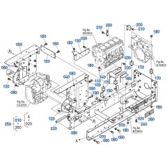 Main Frame Assembly for Kubota F3990 Front-Mount Mower