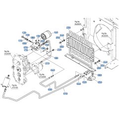 Oil Cooler Assembly for Kubota F3990 Front-Mount Mower