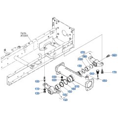 Rear Differential Case Assembly for Kubota F3990 Front-Mount Mower